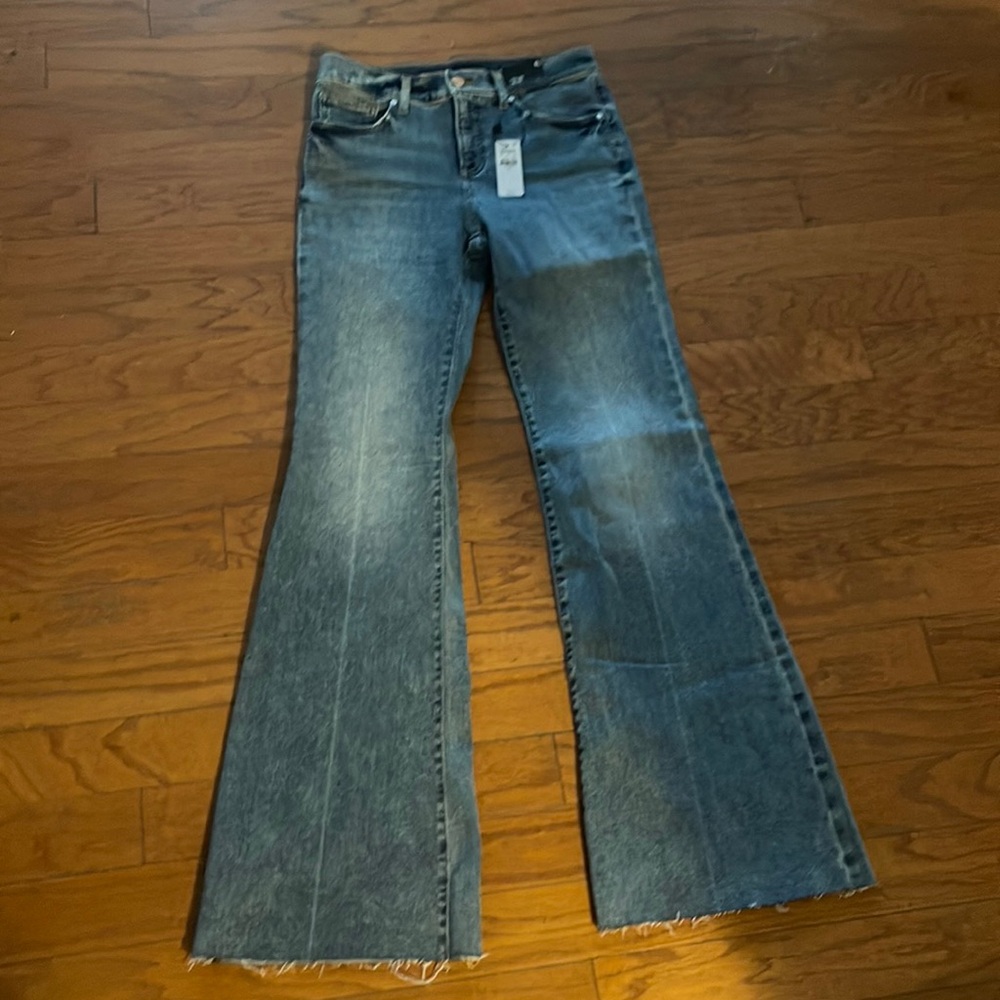 NWT! Express 70’s flare jeans. Size 4 long.